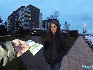 Public Agent super-sexy timid Russian stunner penetrated by a stranger