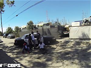 smash the Cops - white girl cop pounded by 3 BBCs